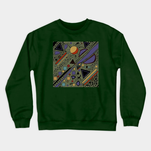 African Memphis Geometric life Crewneck Sweatshirt by Salzanos